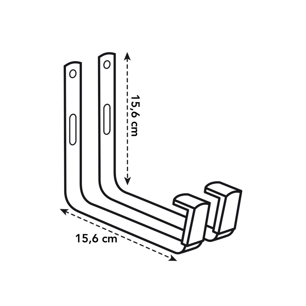 Green Basics Wall Bracket Metal